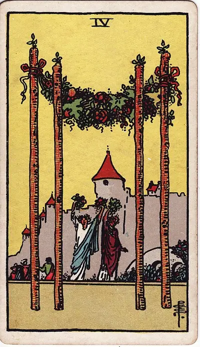 Four of Wands tarot card