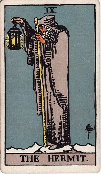 The Hermit tarot card
