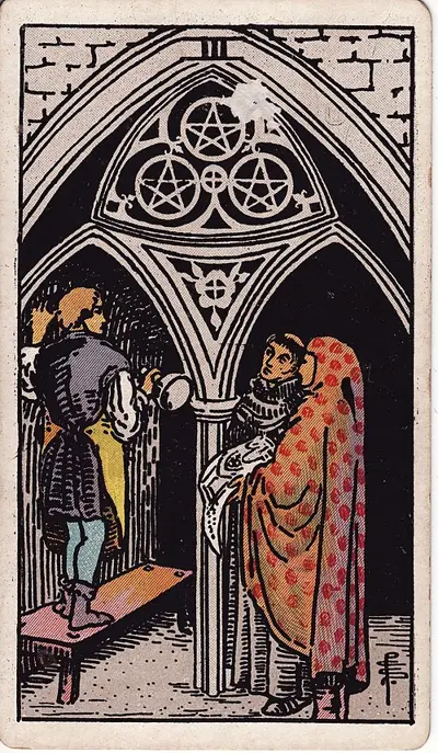 Three of Pentacles tarot card